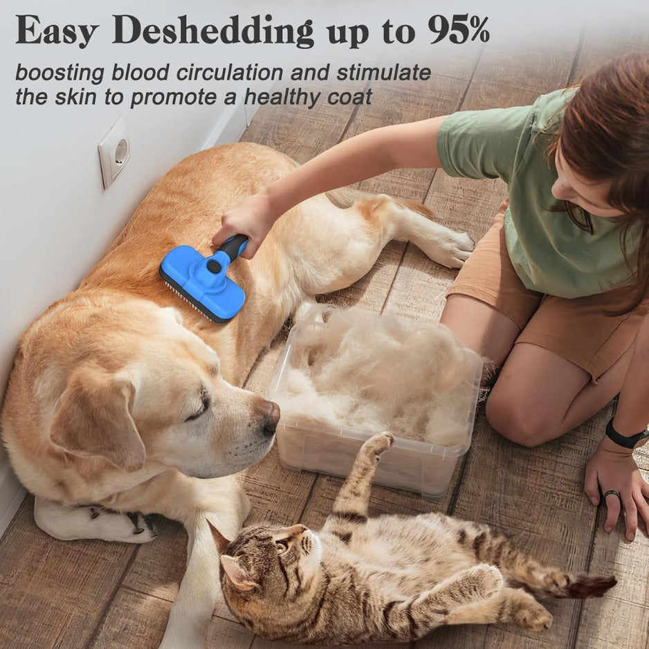 Self-Cleaning Slicker Brush for Dogs and Cats