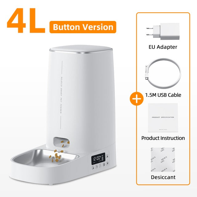 4L Automatic Pet Feeder Cat Food Dispenser