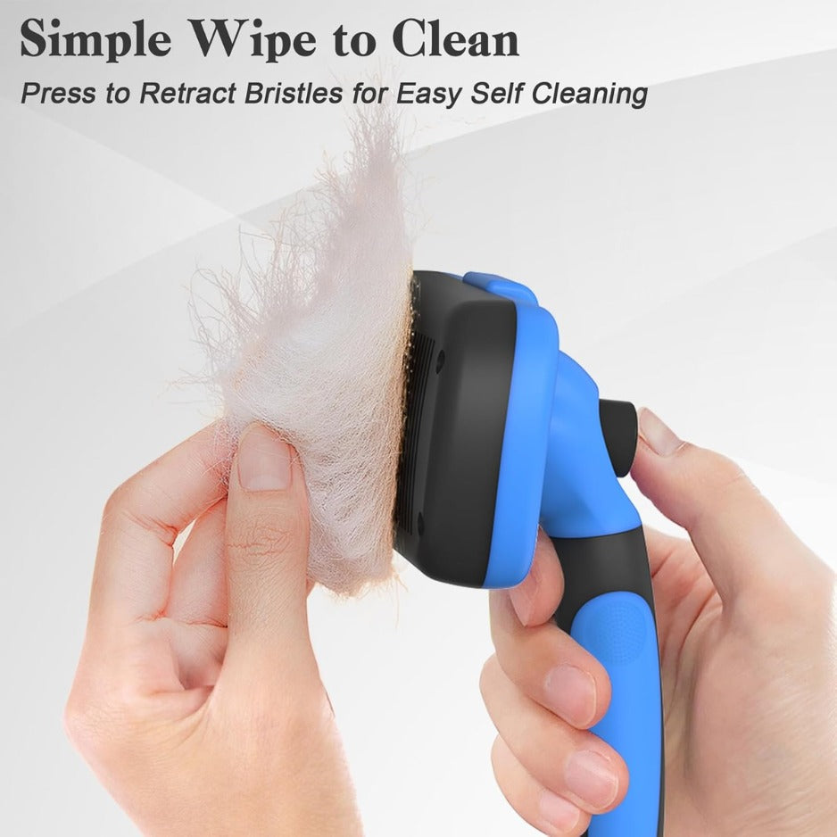 Self-Cleaning Slicker Brush for Dogs and Cats