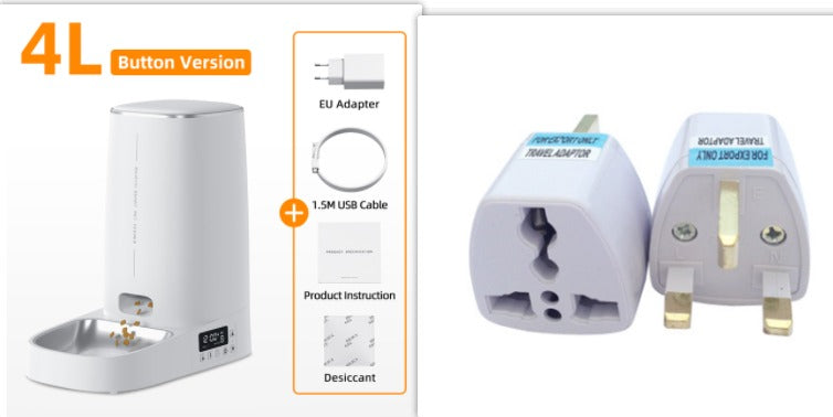 4L Automatic Pet Feeder Cat Food Dispenser