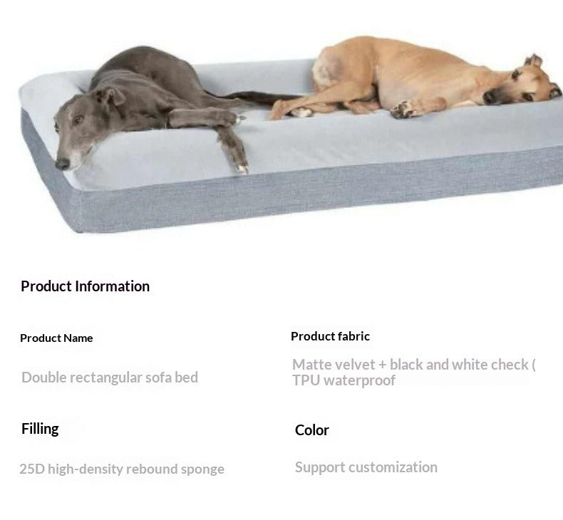 Rectangular Pet Sofa Bed for Dogs