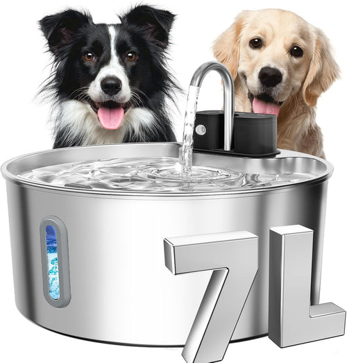 7L Stainless Steel Dog Water Dispenser