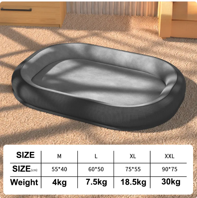 All-Season Washable Dog Bed – Cozy & Detachable Cushion