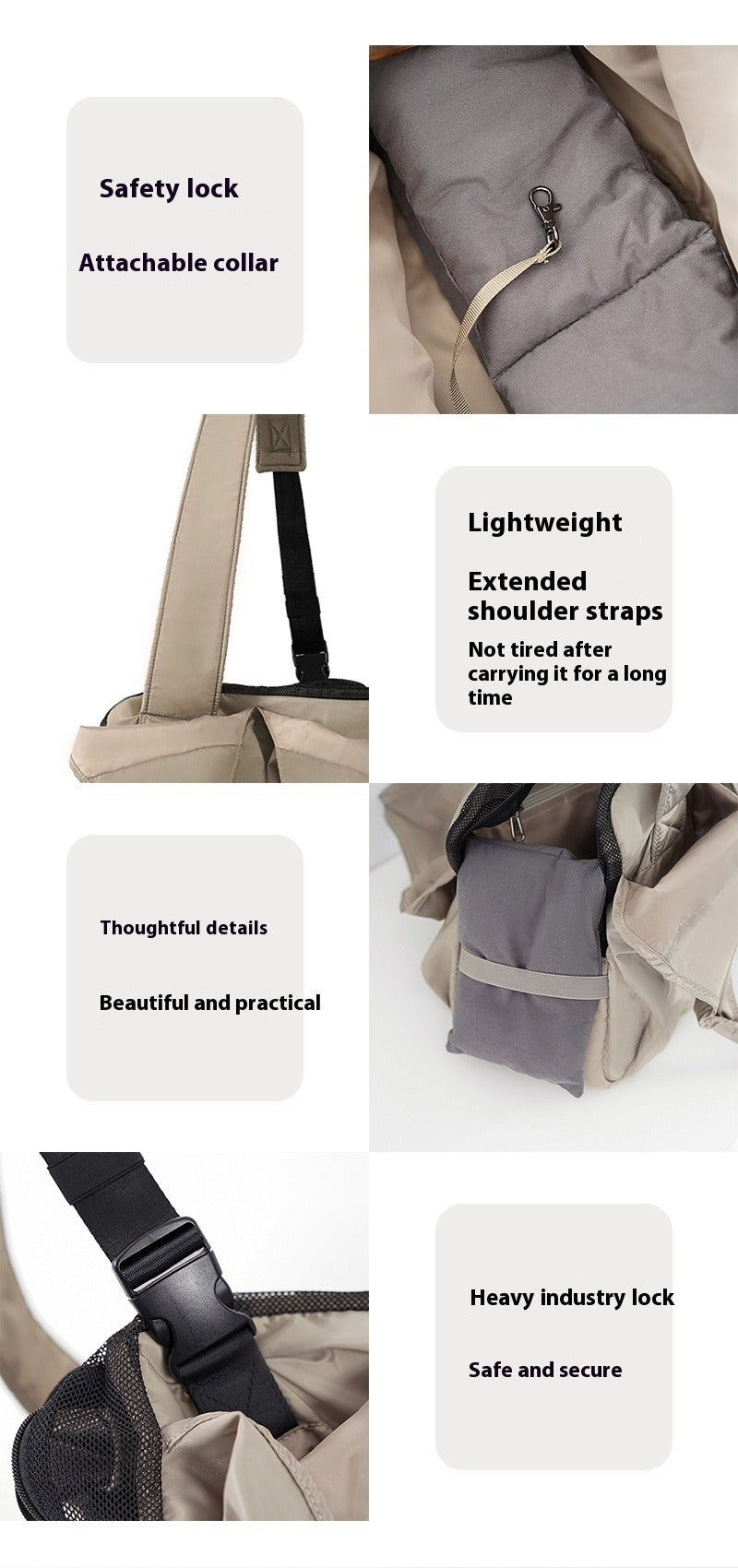 Portable Pet Summer Mesh Breathable Tote Bag