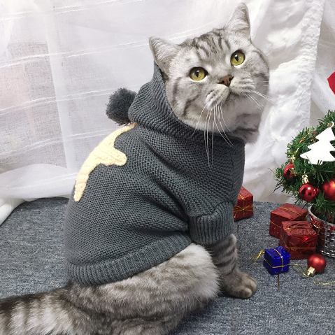 Autumn Winter Sweater for Dogs and Cats with Stars