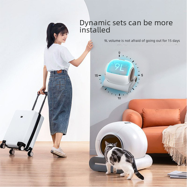 Automatic Cat Litter Box with Odor Control (Large)
