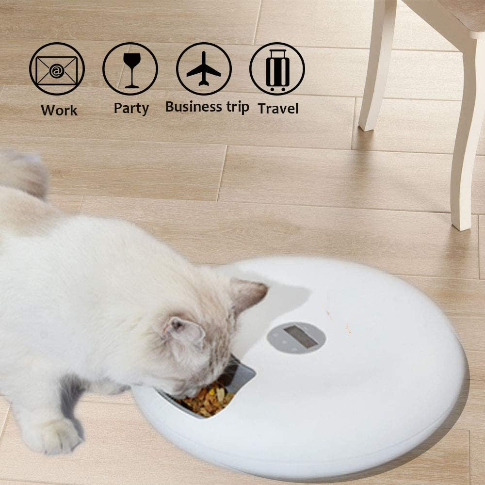 Automatic Cat Feeder 6 Meal USB