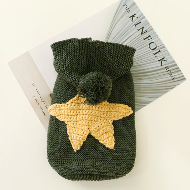 Autumn Winter Sweater for Dogs and Cats with Stars