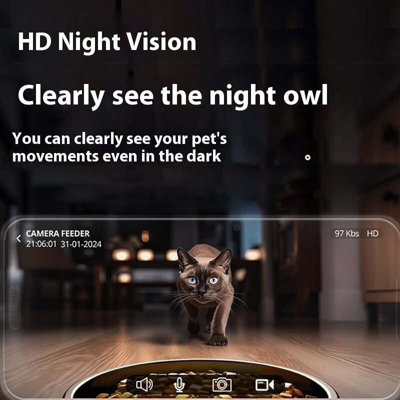 Automatic Pet Feeder with Remote Video Control
