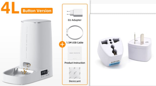 4L Automatic Pet Feeder Cat Food Dispenser