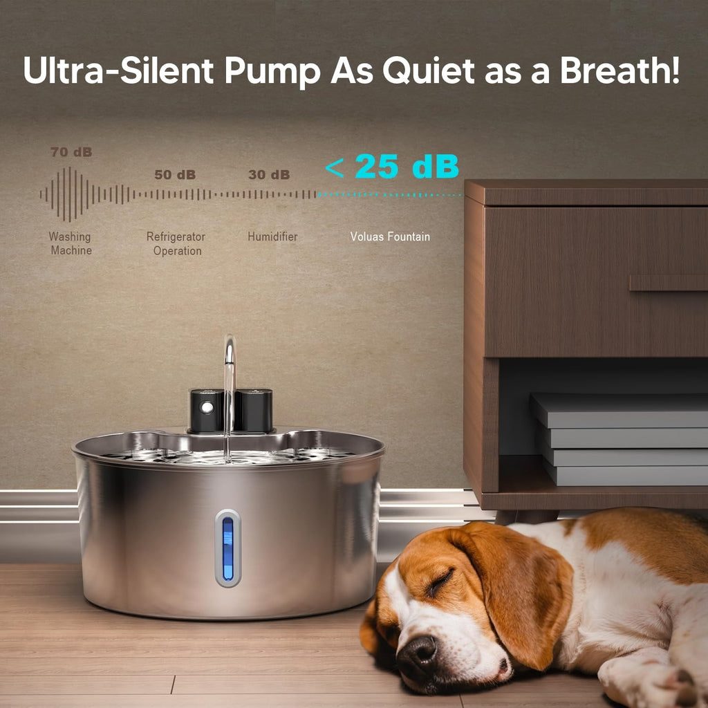 7L Stainless Steel Dog Water Dispenser