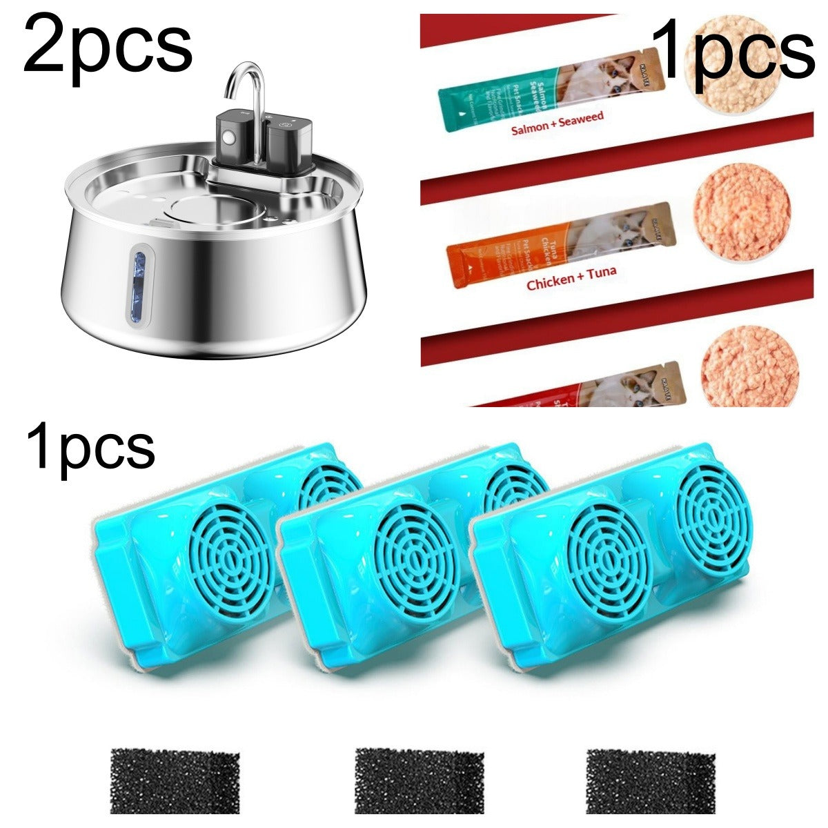 Stainless Steel Wireless Pet Water Fountain