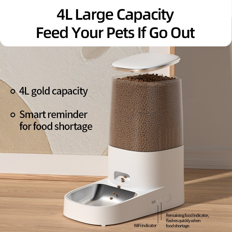 4L Automatic Pet Feeder Cat Food Dispenser