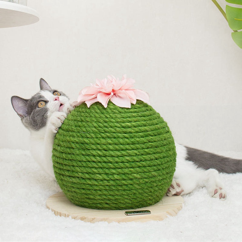 Cactus Cat Tower with Scratching Post and Multi-Functions