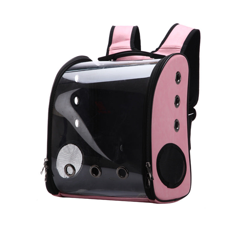 Transparent Foldable Pet Backpack for Cats and Dogs