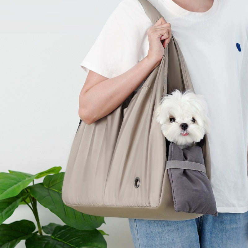 Portable Pet Summer Mesh Breathable Tote Bag