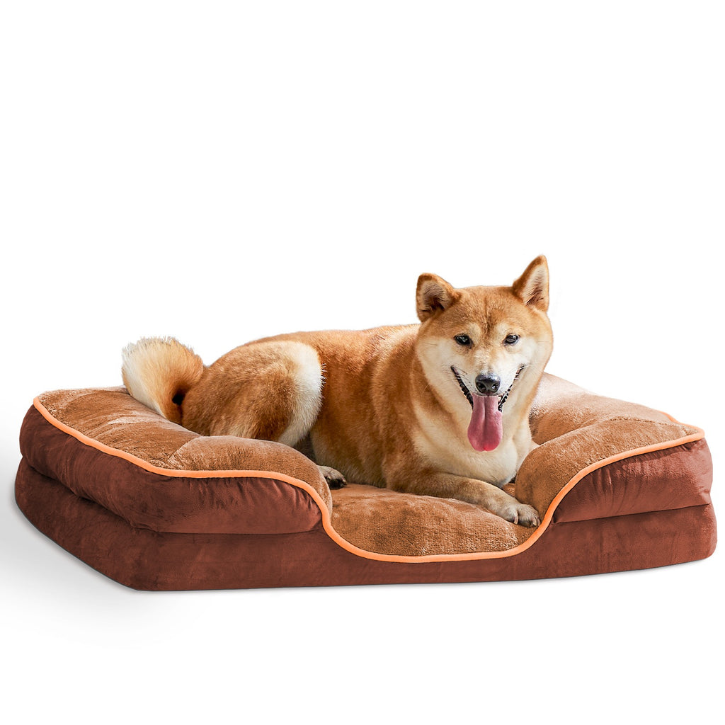 Memory Foam Pet Bed with Washable Cover for Small Dogs & Cats