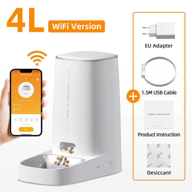 4L Automatic Pet Feeder Cat Food Dispenser